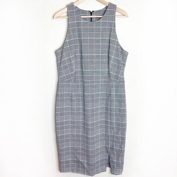 Banana Republic Dresses & Skirts - Banana Republic Plaid Racer Neck Bi-Stretch Dress